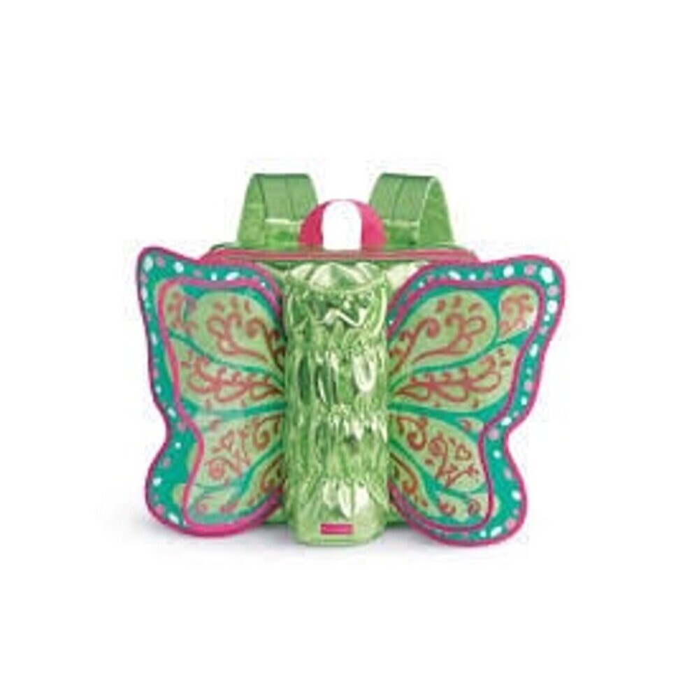 American Girl WellieWishers Flutter Wings Doll Carrier for 14.5" Dolls, Green